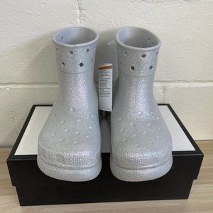 Crocs Crush Glitter Boot Size Women's 8 Men's 6